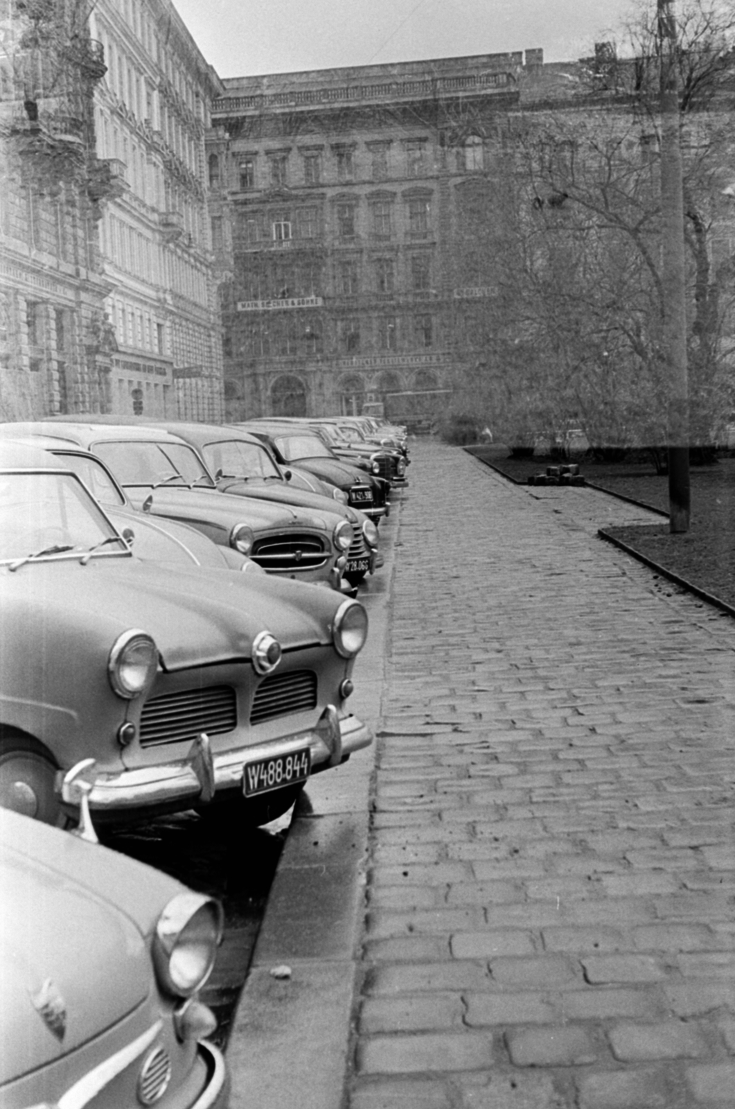 Ausztria, Bécs, Rudolfsplatz a Heinrichsgasse felé nézve., 1962, Barbjerik Ferenc, Fortepan #148644