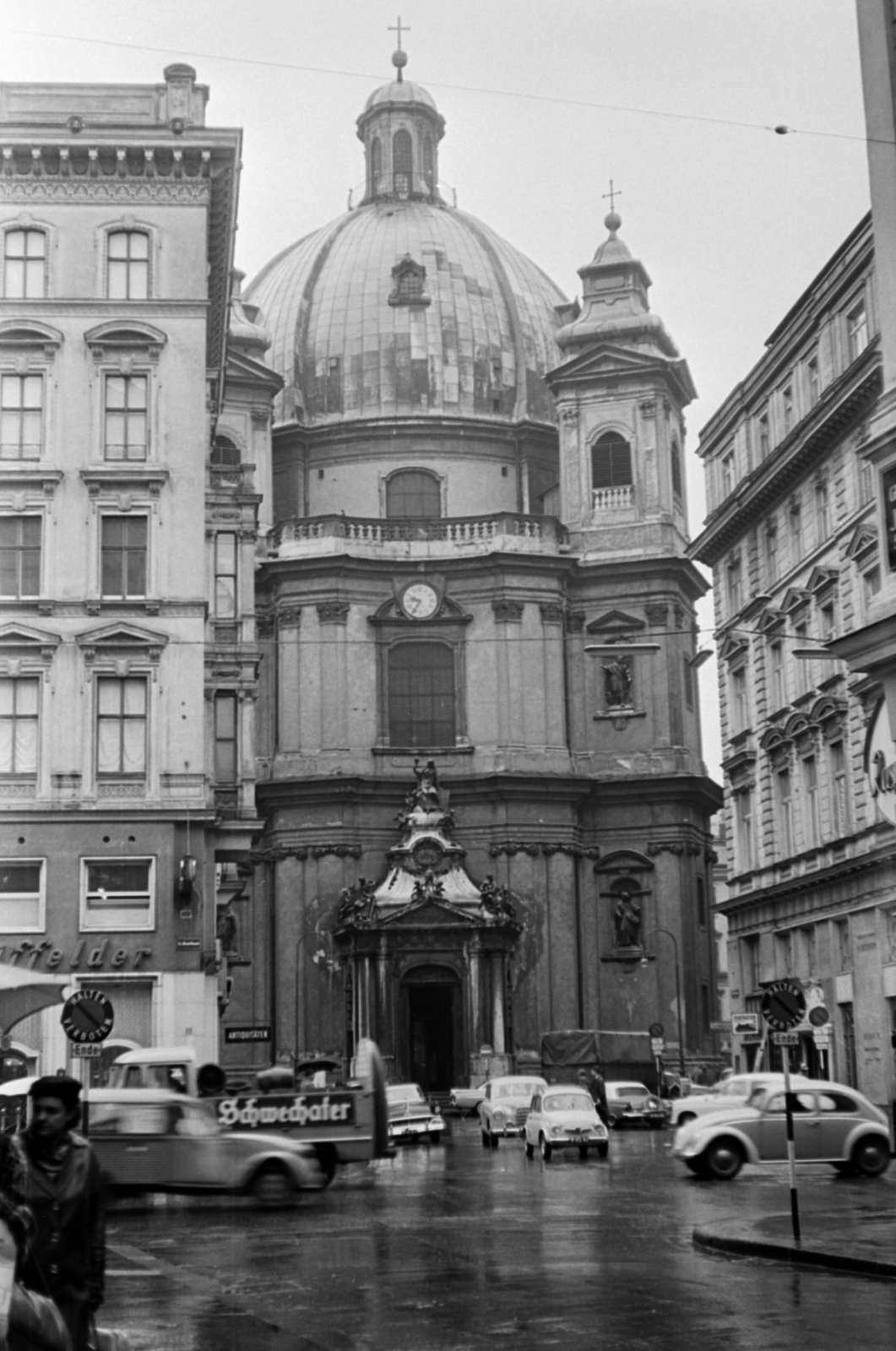 Ausztria, Bécs, a Szent Péter-templom (Peterskirche) a Graben felől., 1962, Barbjerik Ferenc, Fortepan #148648