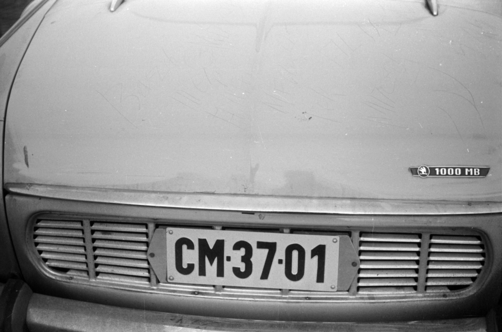 , 1968, Fortepan/Album027, Skoda-márka, Skoda 1000 MB, rendszám, Fortepan #149239