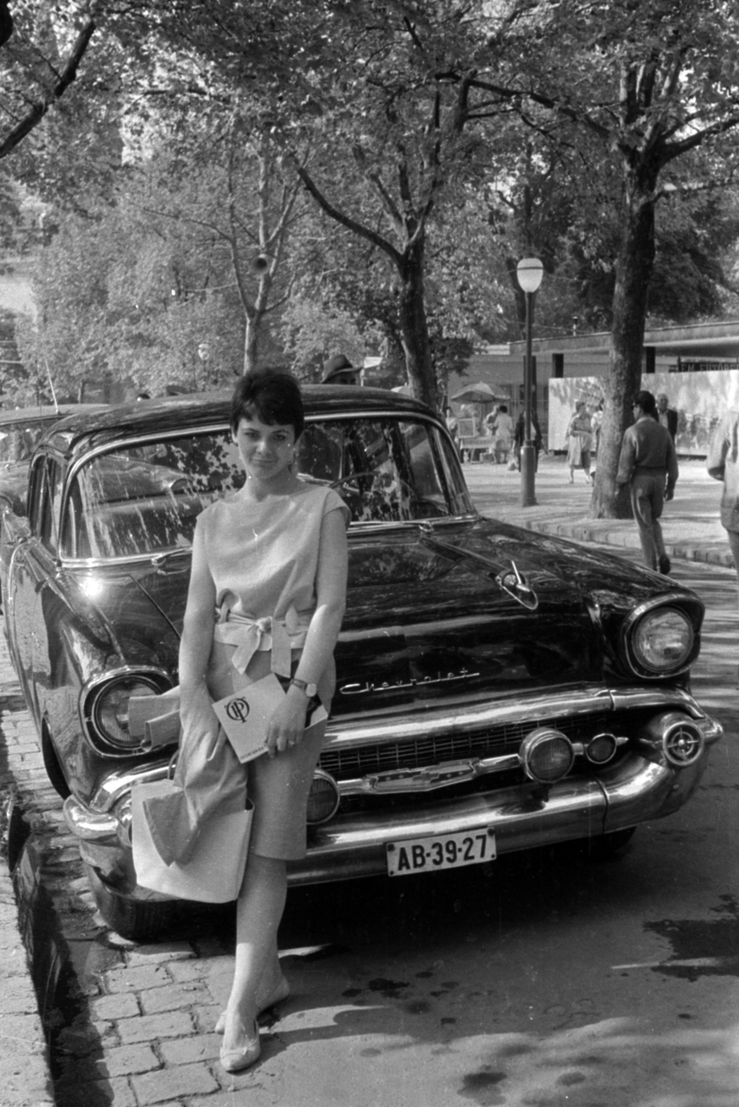 1962, Fortepan/Album027, rendszám, Chevrolet-márka, Chevrolet Bel Air, Chevrolet 210, Fortepan #149251