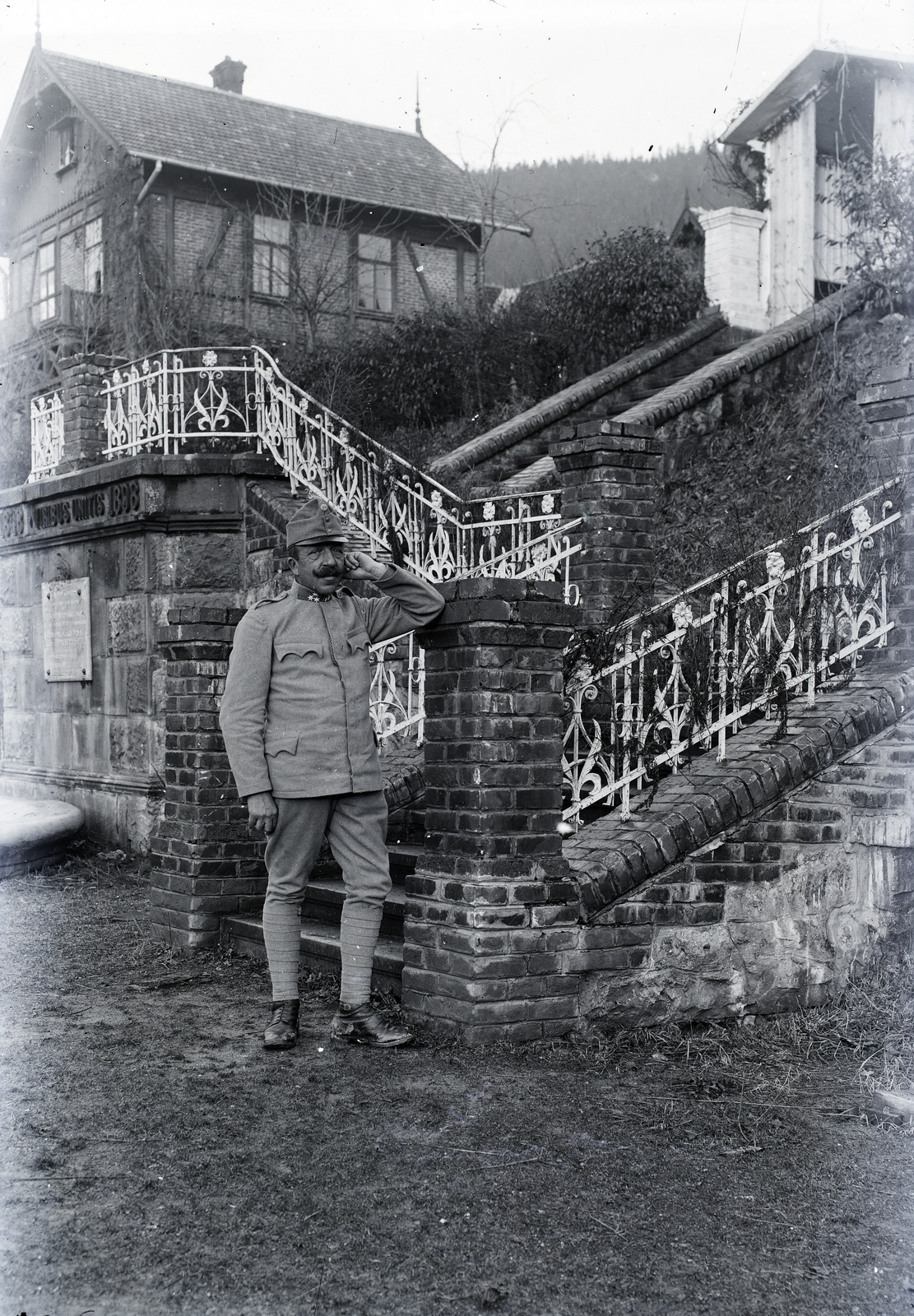 1916, Tóth Árpád, első világháború, katona, kovácsoltvas, Fortepan #149397