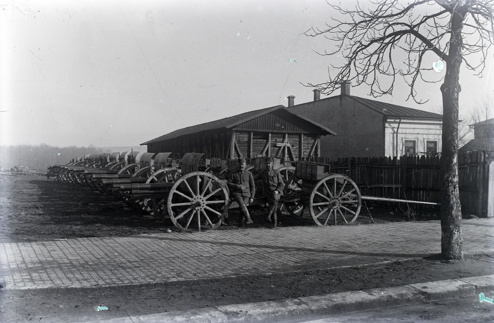 1916, Tóth Árpád, First World War, cannon, Fortepan #149403