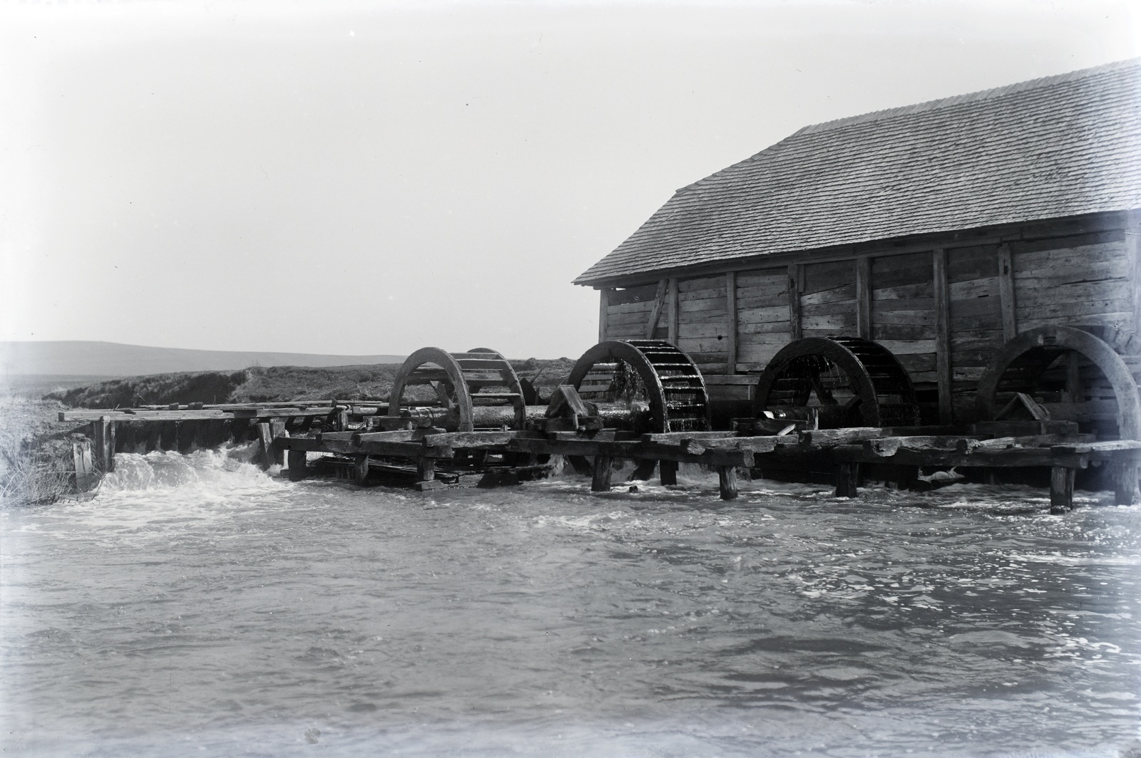 1918, Tóth Árpád, watermill, Fortepan #149440