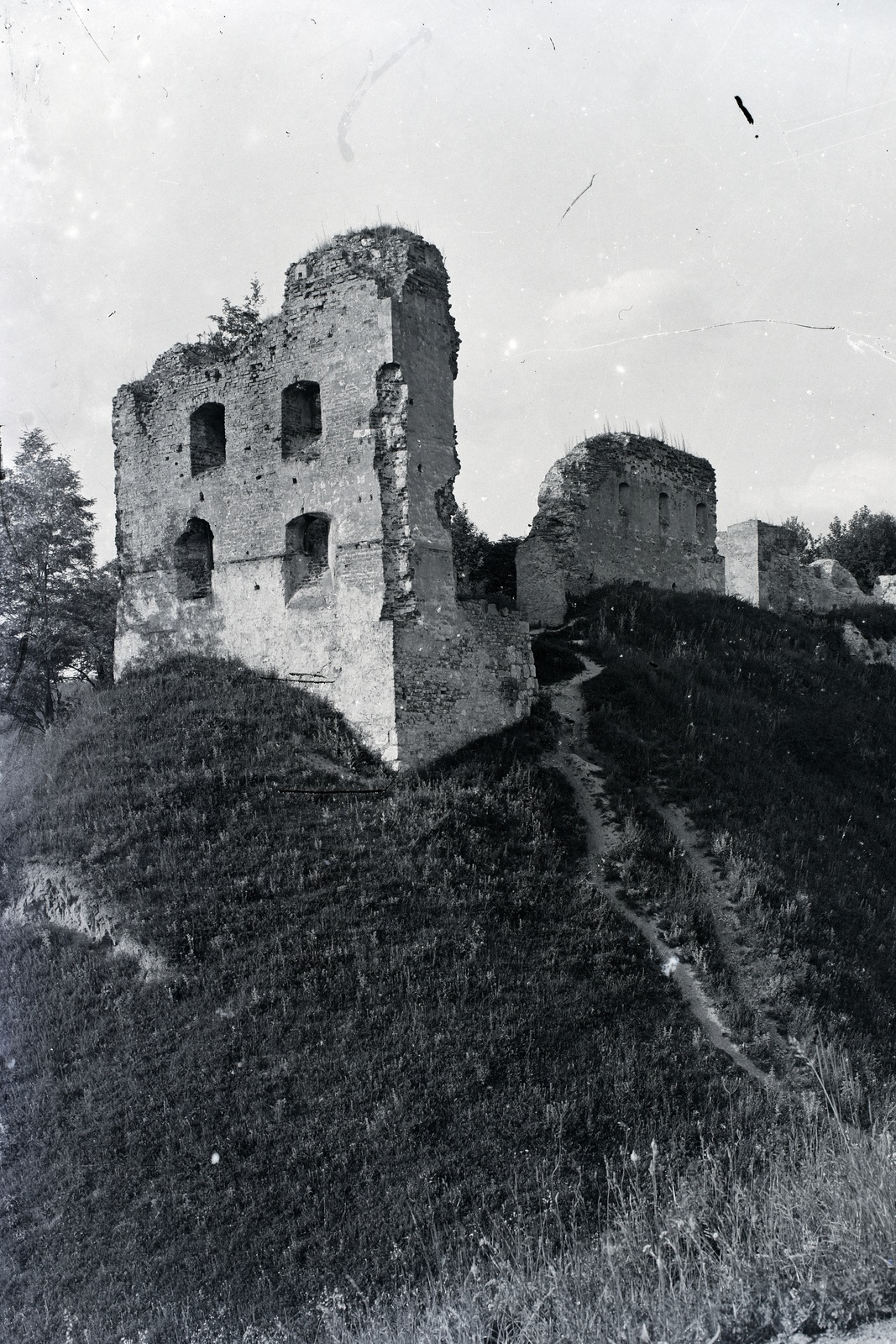 Ukraine, Halych, Halics várának romjai., 1918, Tóth Árpád, castle ruins, Fortepan #149467