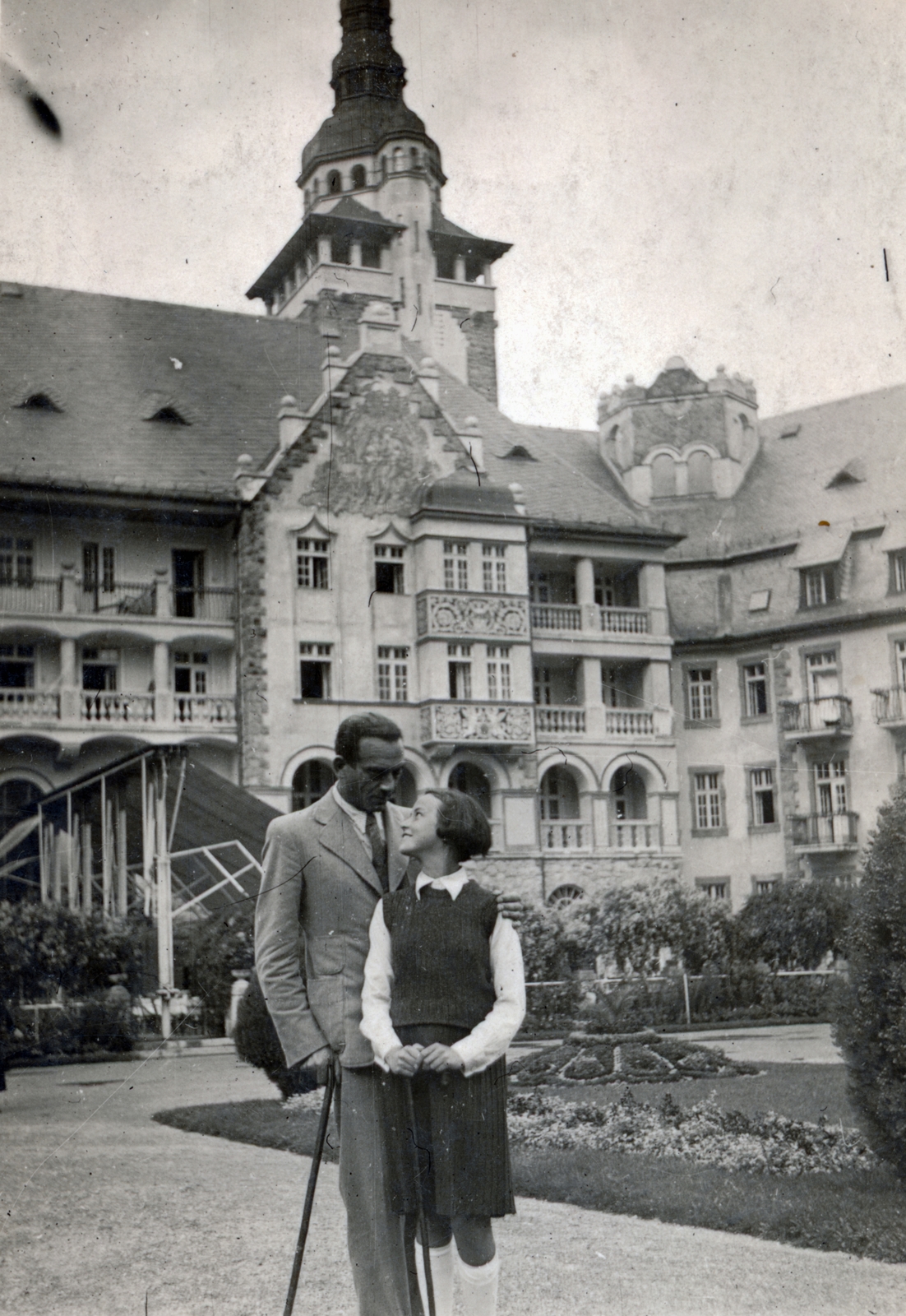 Magyarország, Lillafüred, Miskolc, Palotaszálló a park felől., 1940, Barna Imre, Fortepan #150094