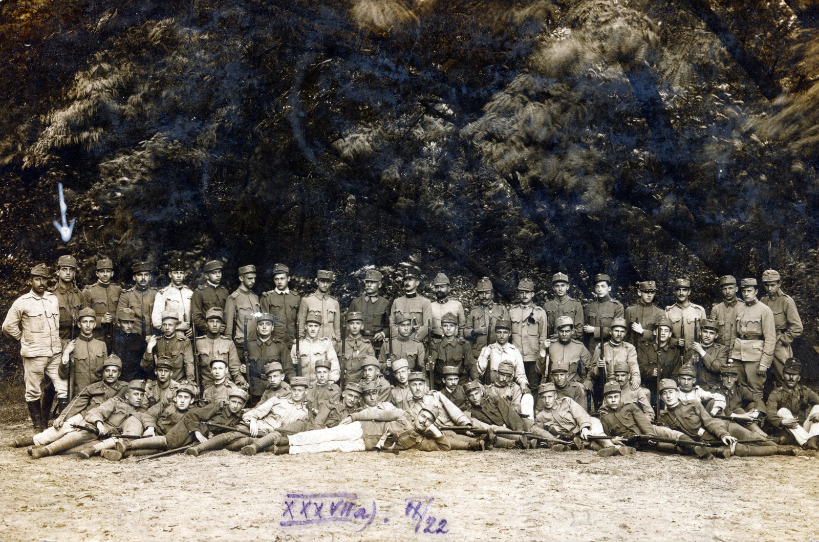 1917, Barna Imre, tableau, soldier, First World War, Fortepan #150126