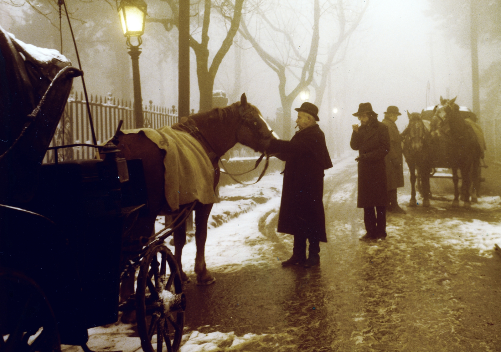 Hungary, A felvétel a Ki látott engem? című film forgatásakor készült., 1977, Révész György, colorful, Fortepan #150230