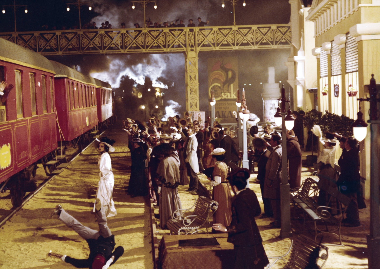 Hungary, A felvétel a Ki látott engem? című film forgatásakor készült., 1977, Révész György, colorful, Fortepan #150231