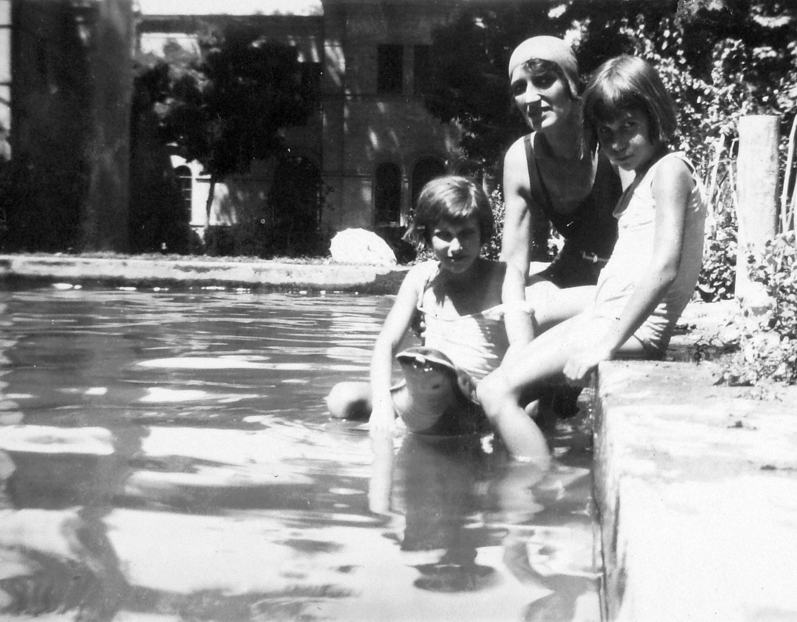 1932, Saly Noémi, pool, tableau, Fortepan #15066