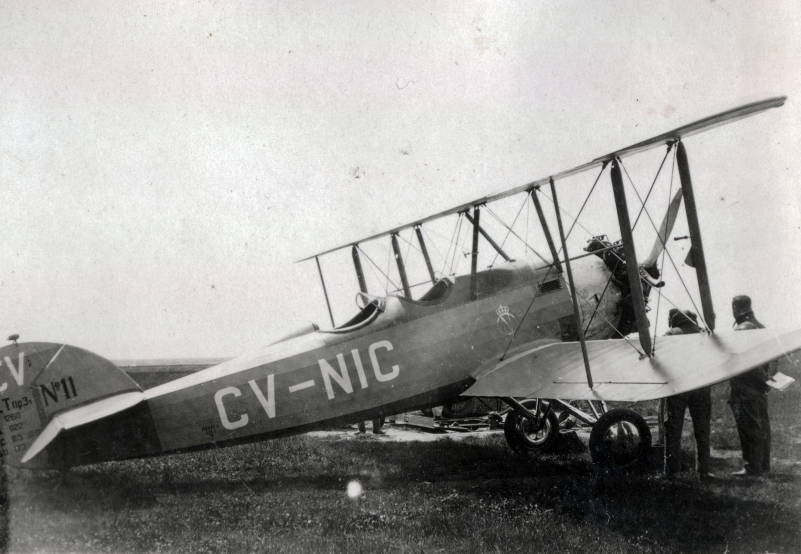 Miklós román királyi herceg repülőgépe., 1934, Varga Csaba dr., airplane, Romanian make, biplane, SET-brand, radial engine, Fortepan #150748