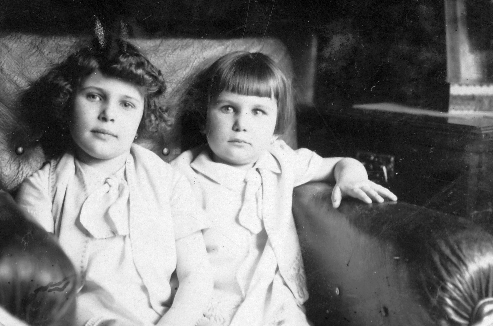 1928, Saly Noémi, kids, double portrait, Fortepan #15080