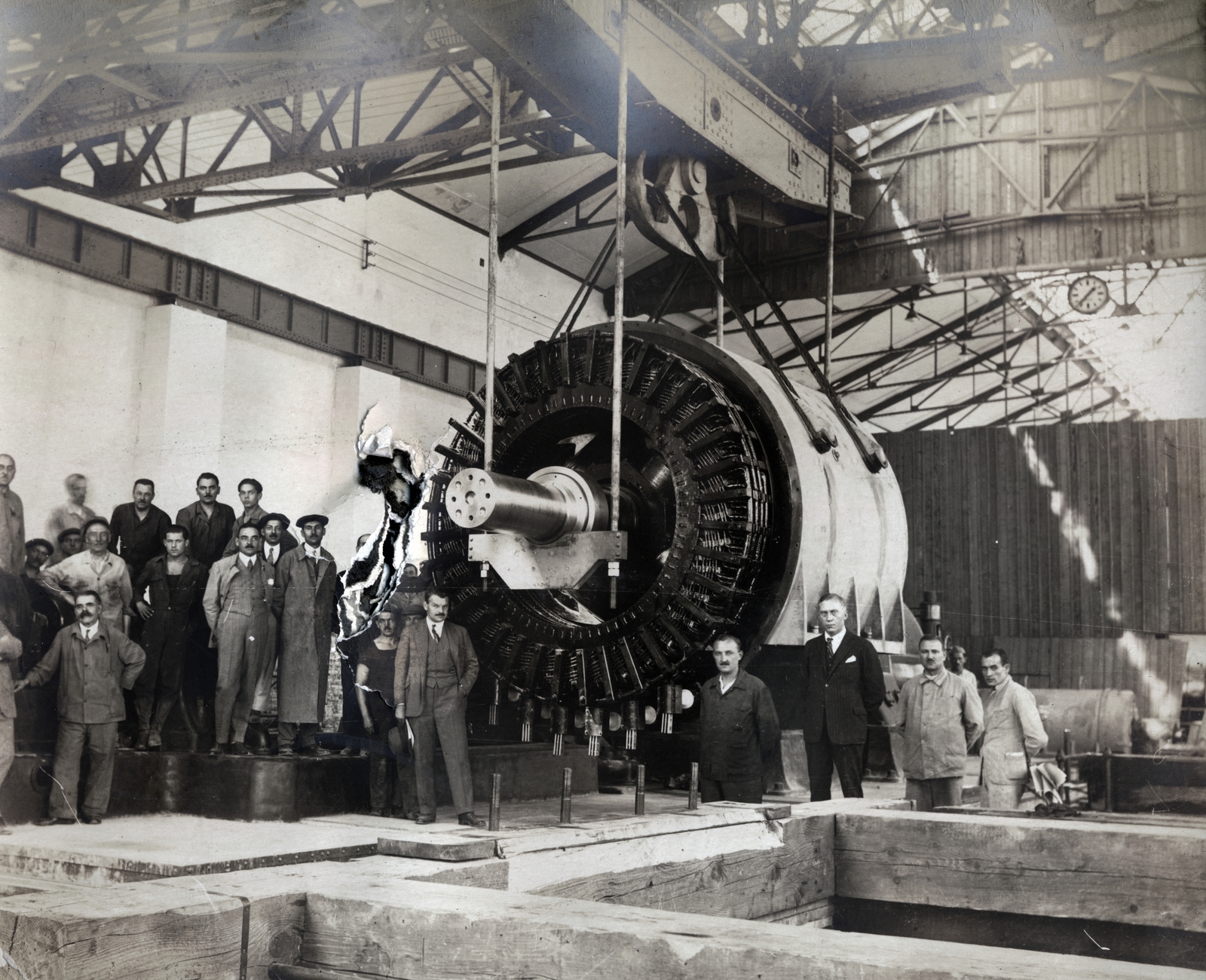 Hungary, Budapest XI., Kelenföldi Erőmű, turbinaház., 1932, Varga Csaba dr., Budapest, turbine, Fortepan #150959