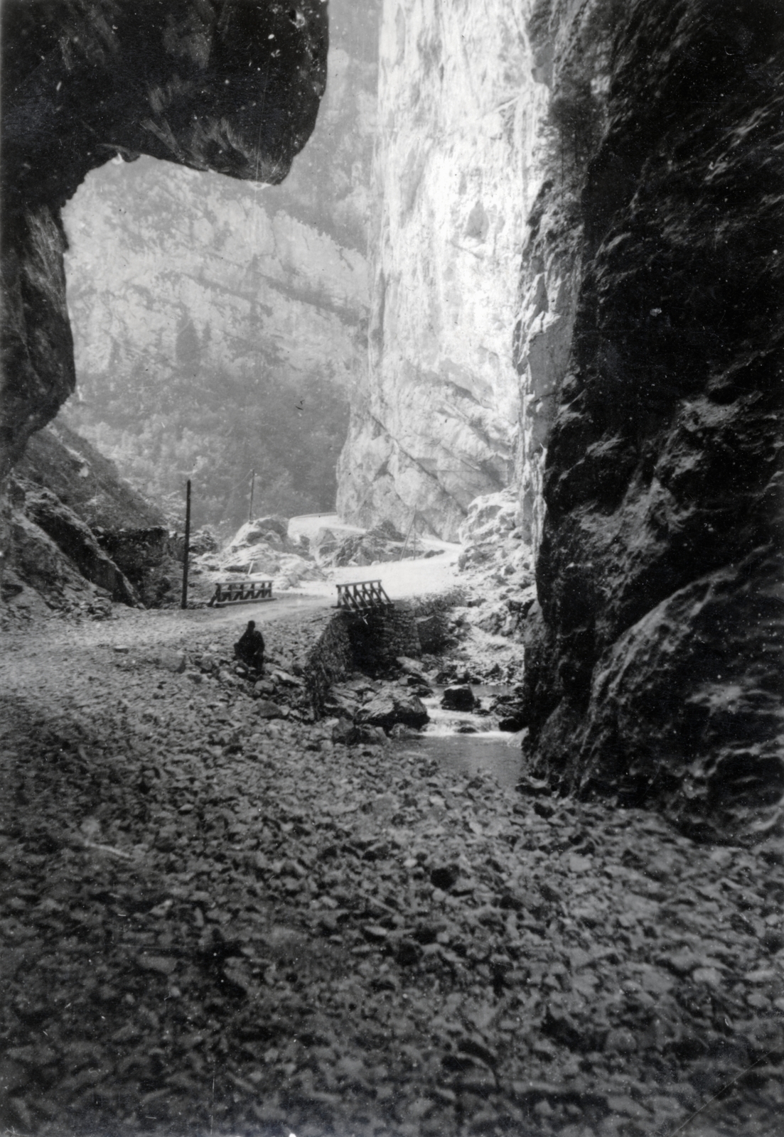 Romania,Transylvania, Bicaz Canyon, 1940, Varga Csaba dr., canyon, Fortepan #151055