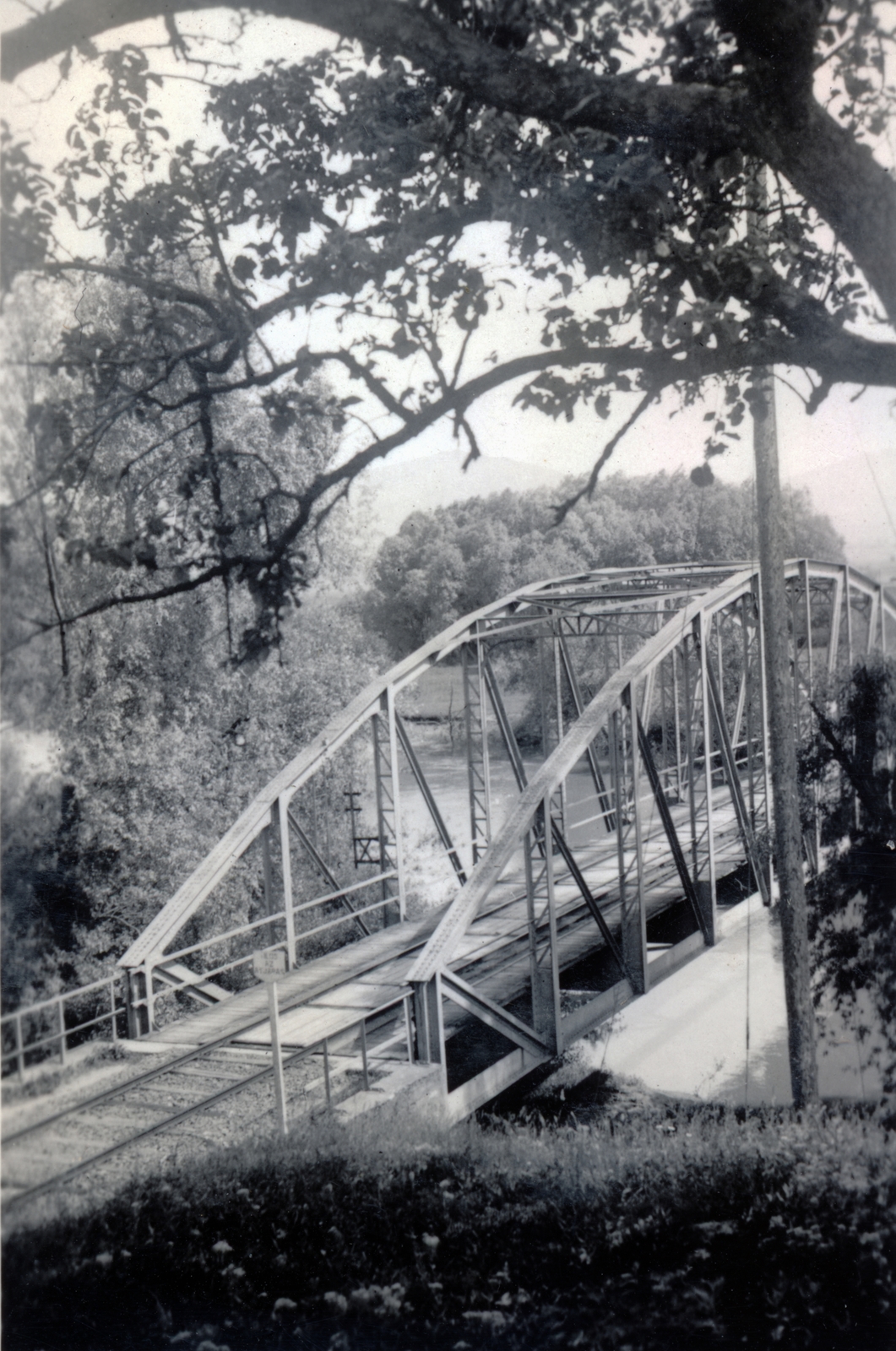 Hungary, Hidasnémeti, vasúti híd a Hernád folyó felett, a Pesti út felől nézve., 1940, Kőszegi Anna, bridge, railway bridge, Fortepan #151089