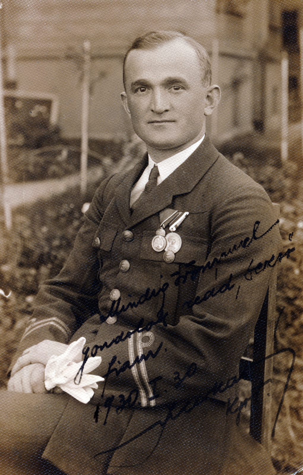 Hungary, Illey Tamás folyamőr főhajónagy., 1930, Szabó Dezső, Fortepan #151261