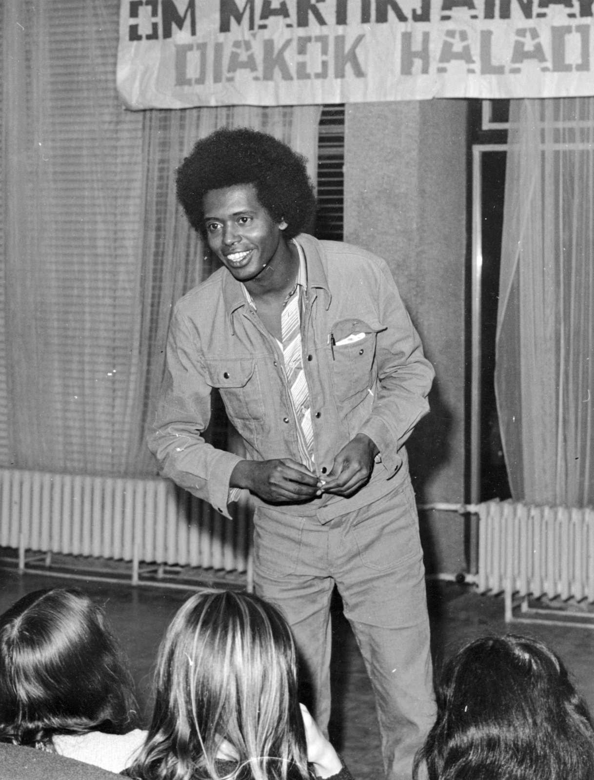 1973, Záray Péter, man, african-american, Fortepan #151526