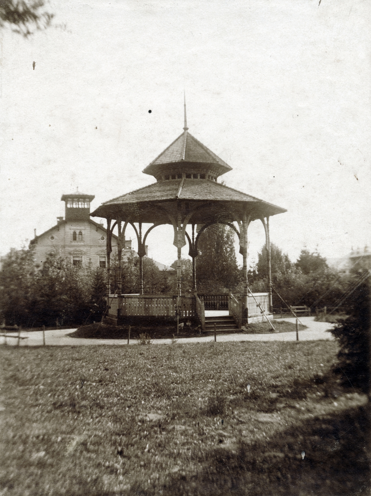 Croatia, Zagreb, Tuškanac park, zenepavilon., 1915, music pavilion, Fortepan #151595