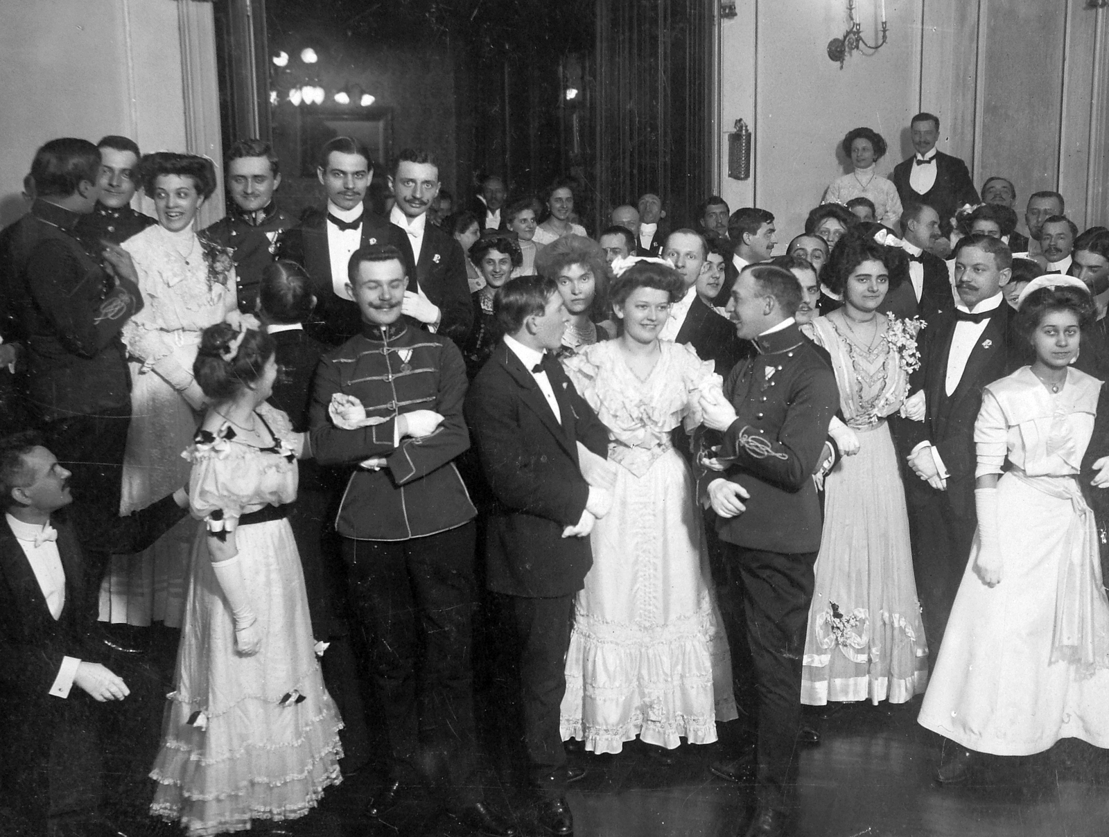 1914, Saly Noémi, fashion, uniform, ball, Fortepan #15163