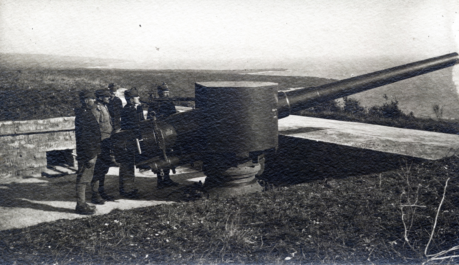 Croatia, Šišan, Monte della Madonna., 1914, Tarbay Júlia, cannon, artillery, Fortepan #151691