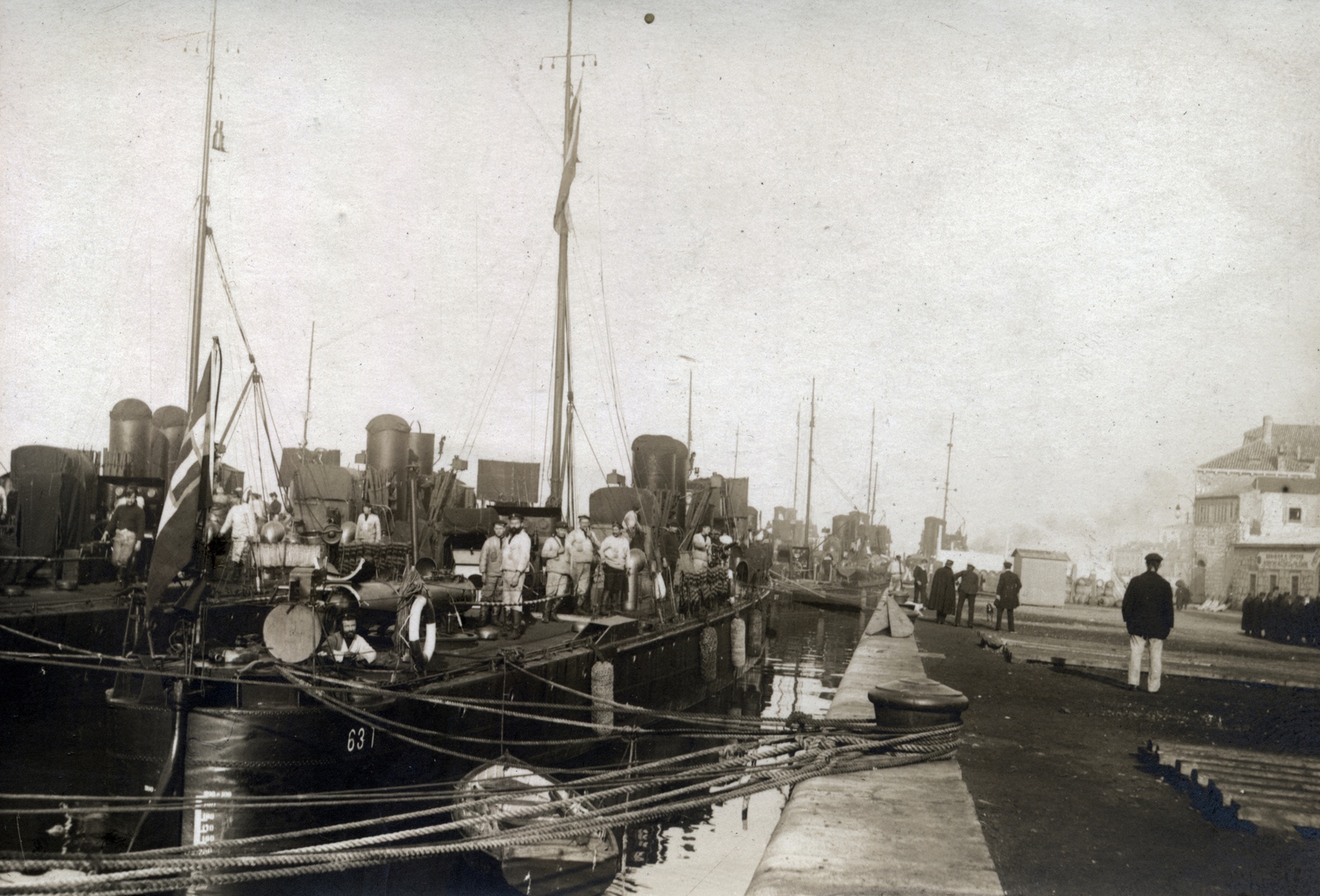 1915, Tarbay Júlia, warship, Navy, SMS Greif-ship, Fortepan #151711