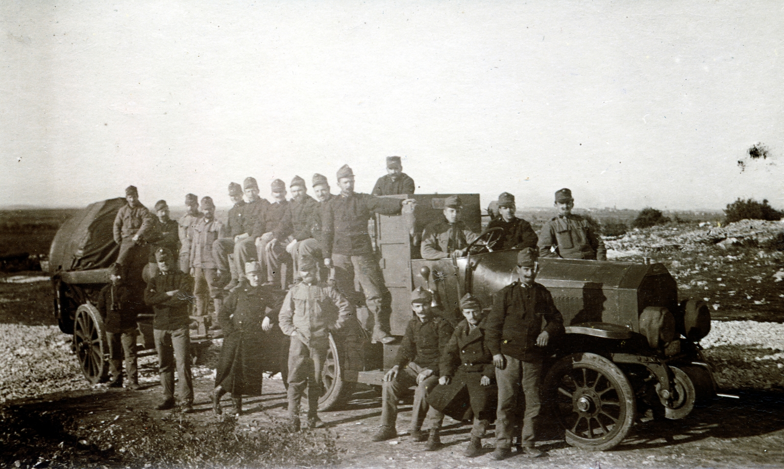 1916, Tarbay Júlia, armoured car, Fortepan #151782