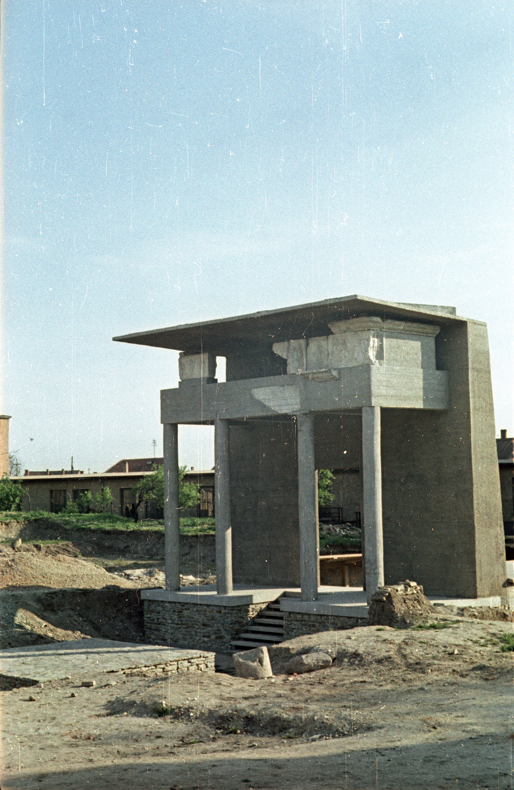 Hungary, Szombathely, Iseum., 1963, Ebner, colorful, Fortepan #151813