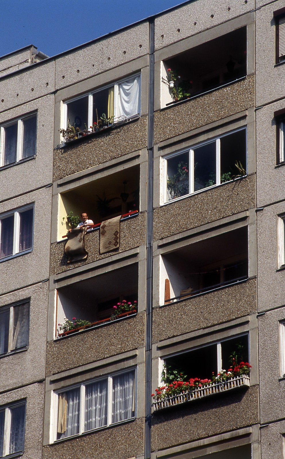 Hungary, Óbuda, Budapest III., 1990, Kölcsényi Zoltán, colorful, concrete block of flats, Budapest, Fortepan #152951