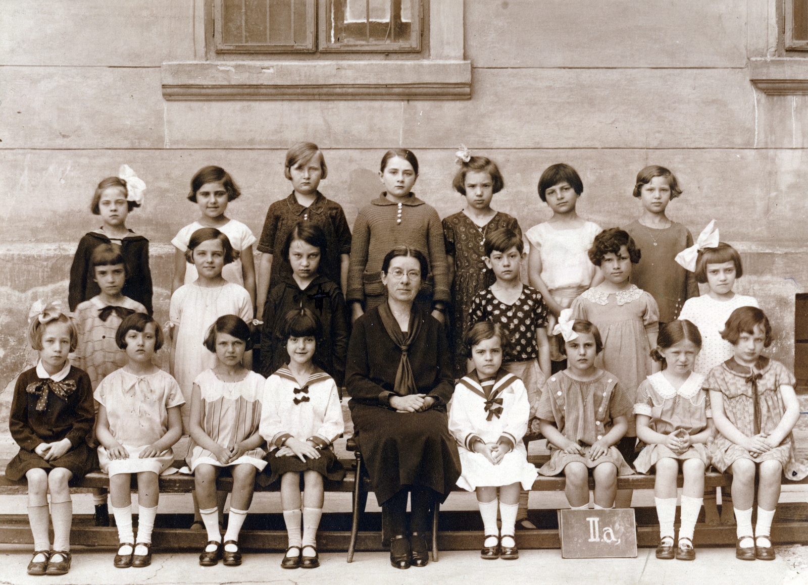 1929, Markus Marianna, class photo, Fortepan #153108