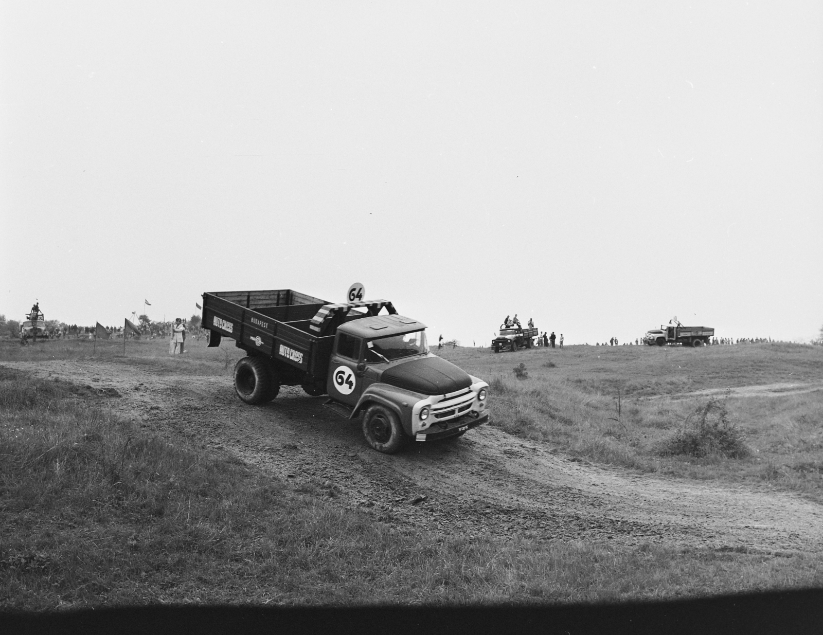 Magyarország, Bér, a Volán Tröszt teherautócross versenye., 1978, MHSZ, szovjet gyártmány, teherautó, ZIL-márka, autóverseny, ZiL-130, Fortepan #15318