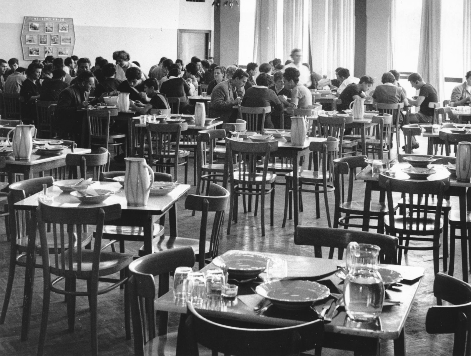 1981, Székely Tamás, canteen, Fortepan #153275