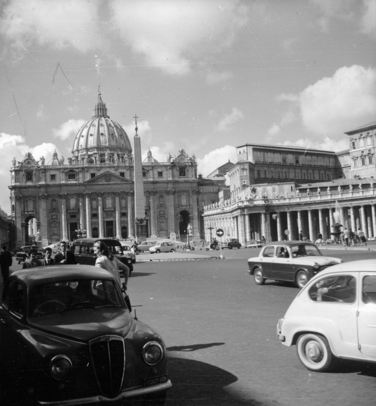 Italy, Rome,Vatican City, Szent Péter tér, Szent Péter-bazilika., 1959, Koppány András, Fortepan #153904
