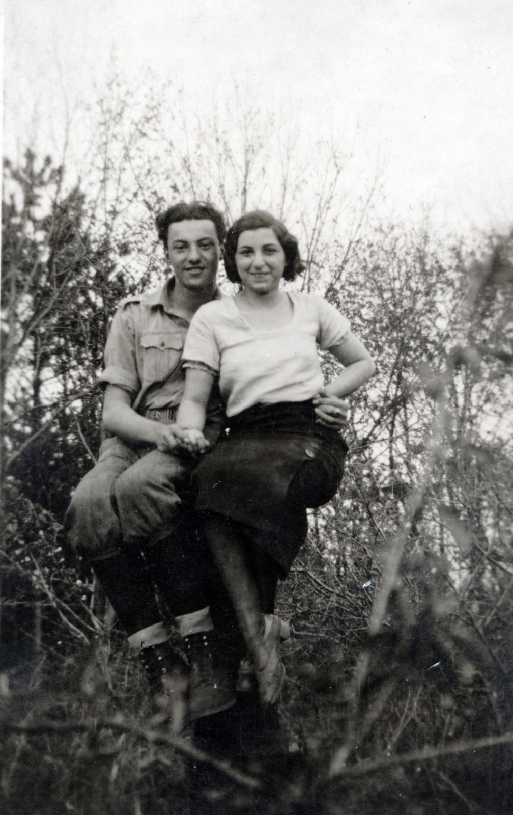 1942, Fortepan, youth, man and woman, Fortepan #154306