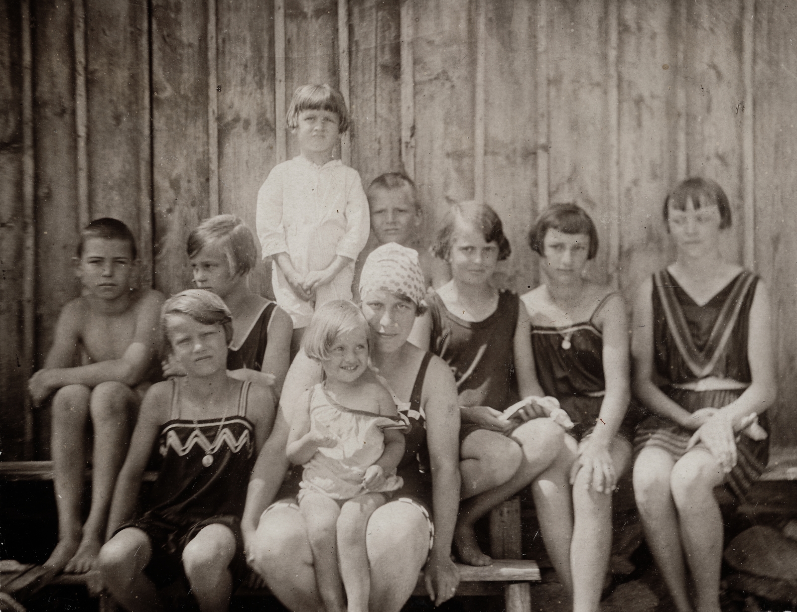 1926, Szesztay család, bathing suit, Fortepan #154325