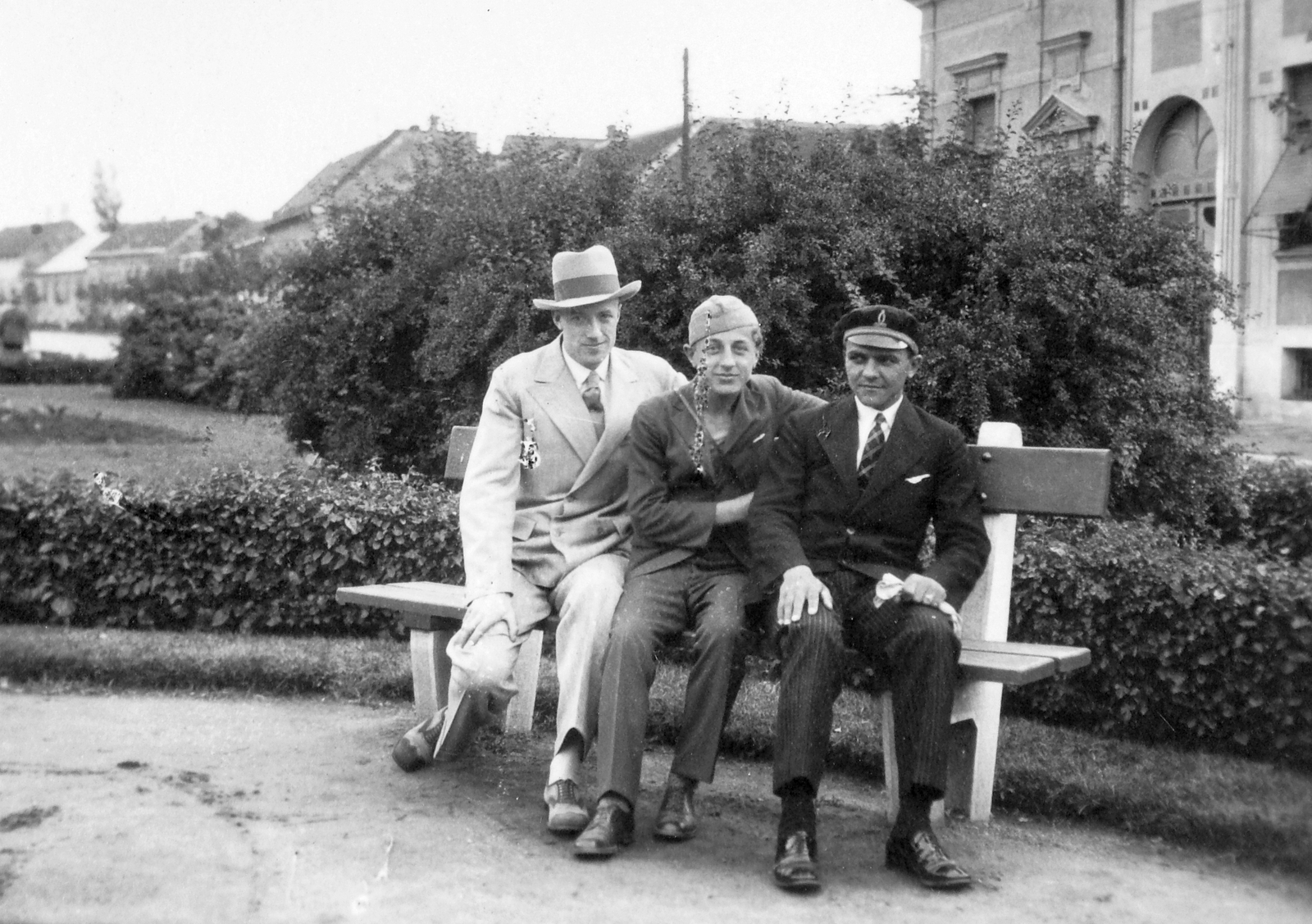 1936, Orosz Heléna, bench, Fortepan #15479