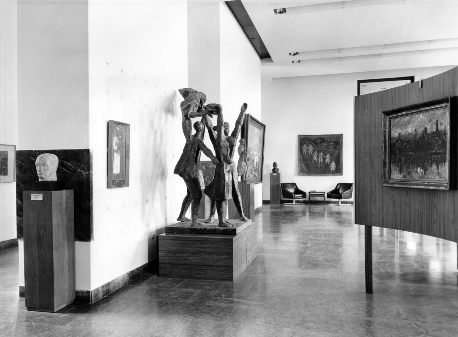 Hungary, Budapest I., Budavári Palota (korábban Királyi Palota), Magyar Nemzeti Galéria, Nagyobb igaza sohse volt népnek című kiállítás., 1967, Magyar Nemzeti Galéria/Adattári Gyűjtemény, Budapest, Fortepan #155904