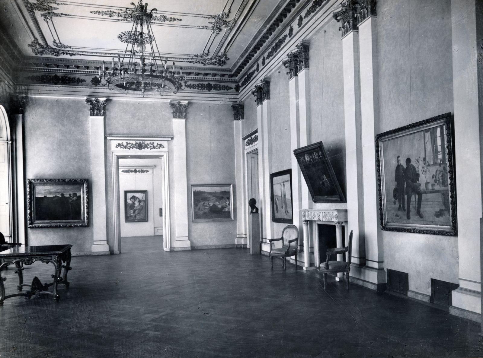 Hungary, Budapest V., Károlyi (Egyetem) utca 6., Károlyi-palota, Fővárosi Képtár (később Petőfi Irodalmi Múzeum)., 1947, Magyar Nemzeti Galéria/Adattári Gyűjtemény, Budapest, exhibition, painting, Fortepan #155962