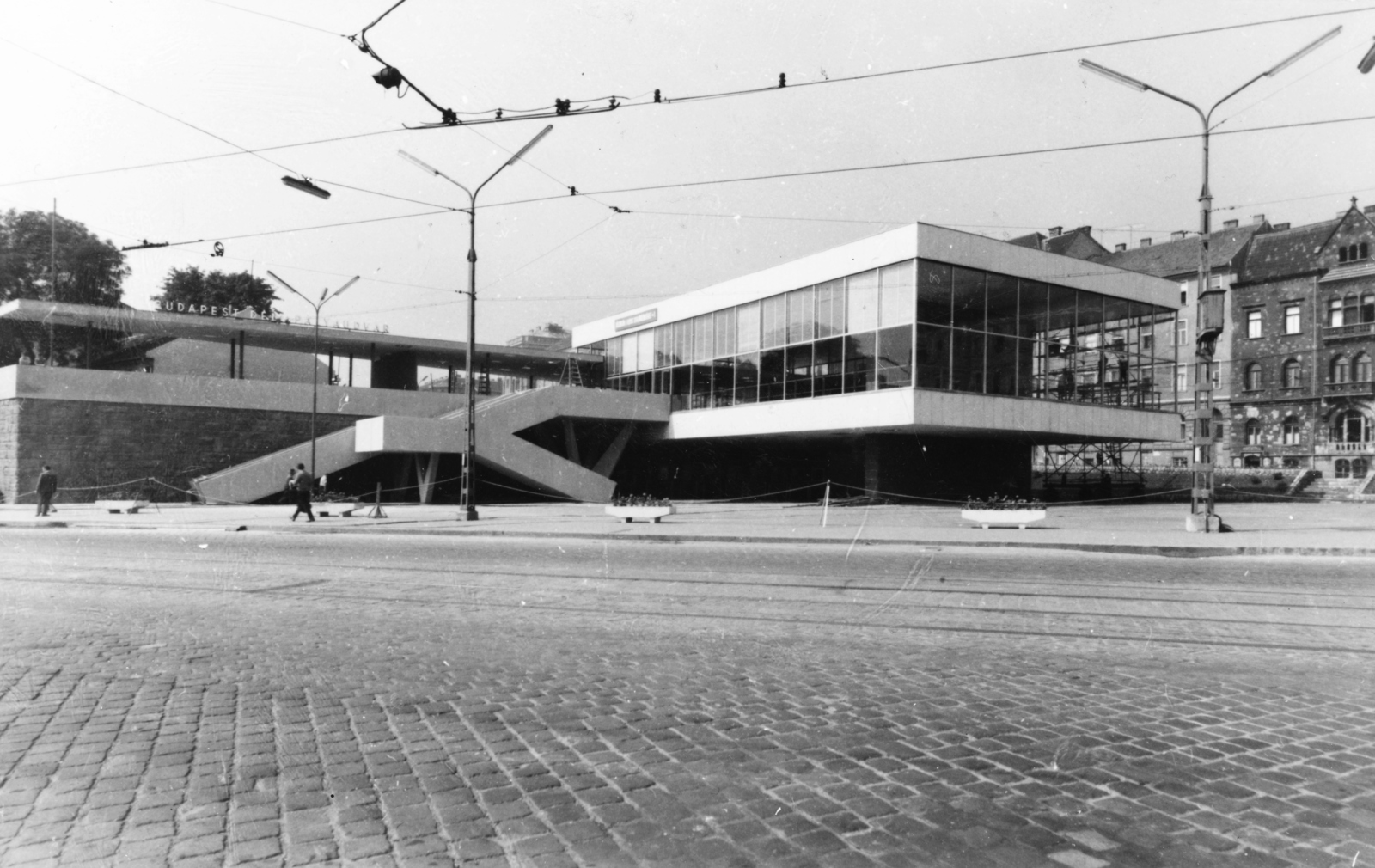 Magyarország, Budapest XII.,Budapest I., Krisztina körút, Déli pályaudvar, jobbra az Alkotás utca., 1962, Racsmány Dömötör, Budapest, Fortepan #155998