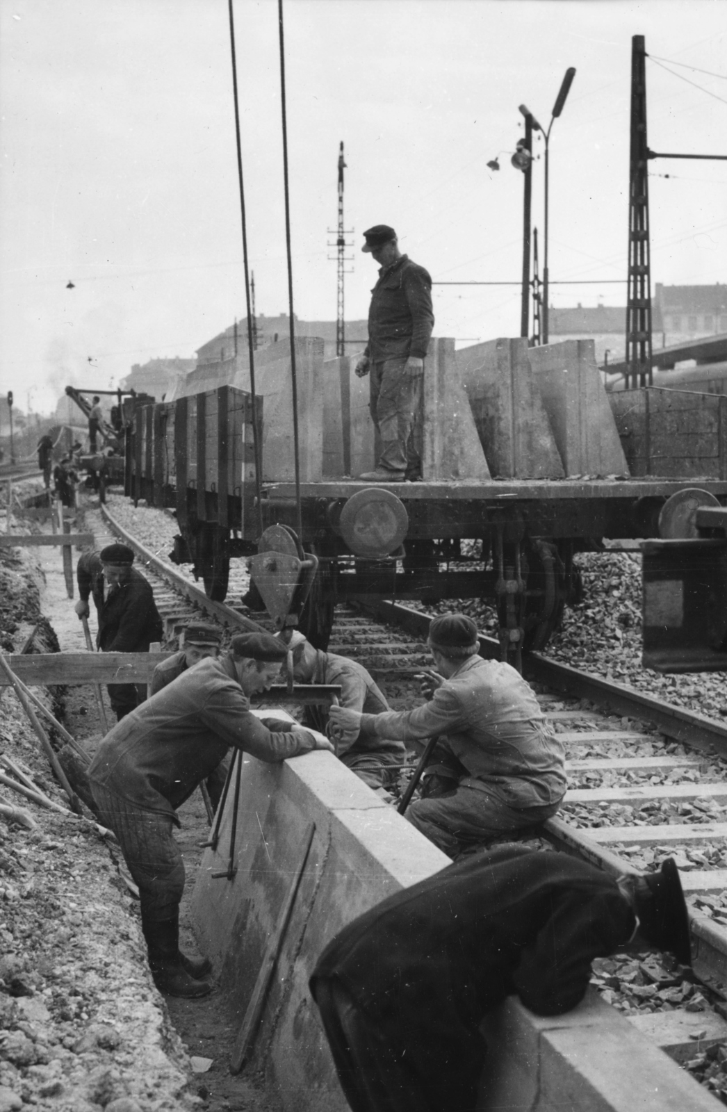 Hungary, Budapest I., Déli pályaudvar az átépítése idején a Márvány utca irányába nézve., 1962, Racsmány Dömötör, Budapest, Fortepan #156029