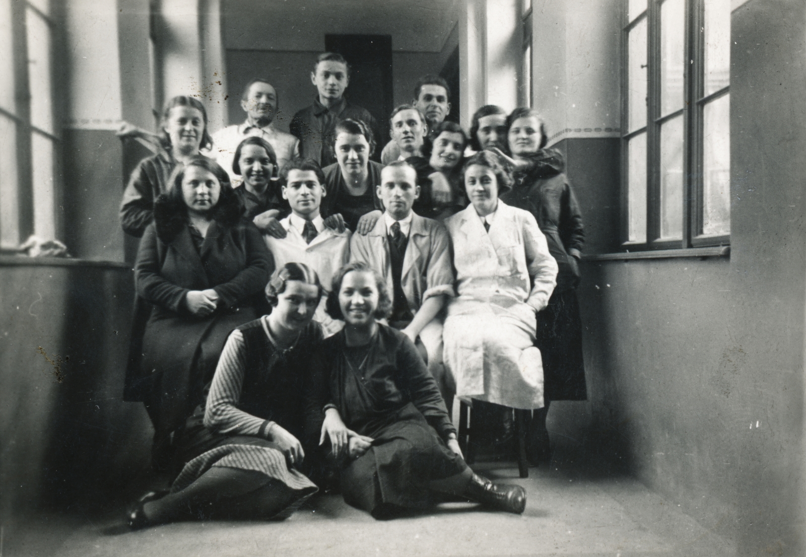 1937, Somos Éva, overall, tableau, youth, Fortepan #156080