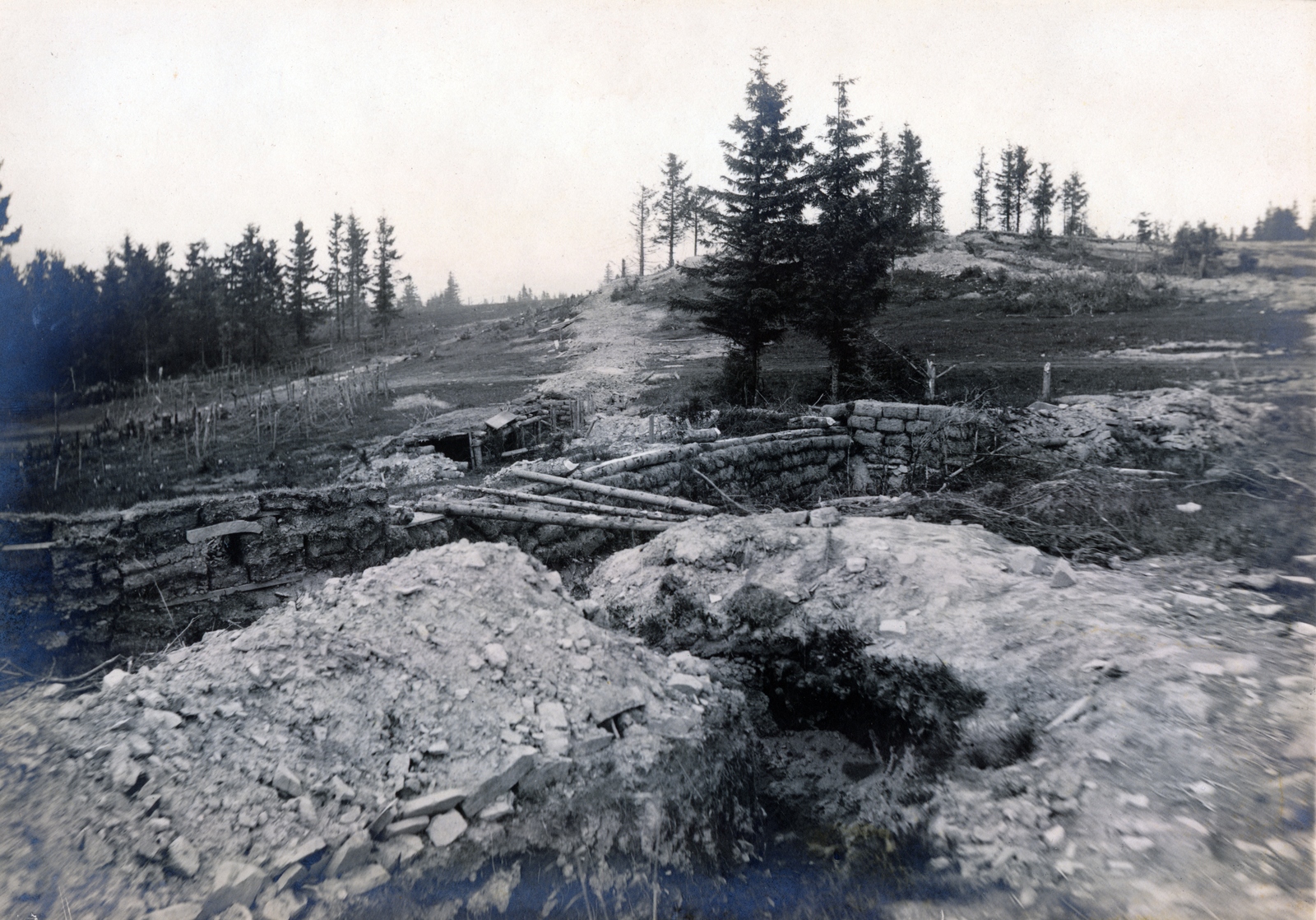 1915, Glatz Ödön, első világháború, fedezék, Fortepan #156451