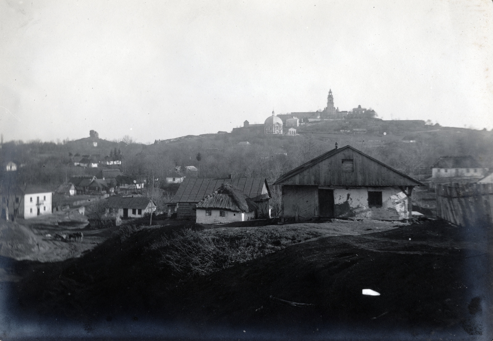 Ukrajna, Pidkaminy, a dombtetőn a dominikánus kolostor., 1915, Glatz Ödön, Fortepan #156483