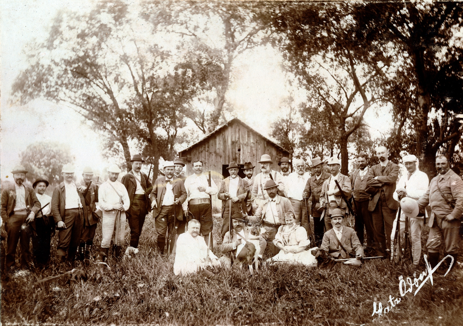 Hungary, a felvétel feltehetően egy Esztergom környéki vadászaton készült., 1900, Glatz Ödön, hunting, Fortepan #156533