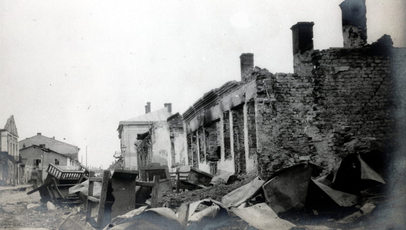 1916, Glatz Ödön, First World War, war damage, Fortepan #156564