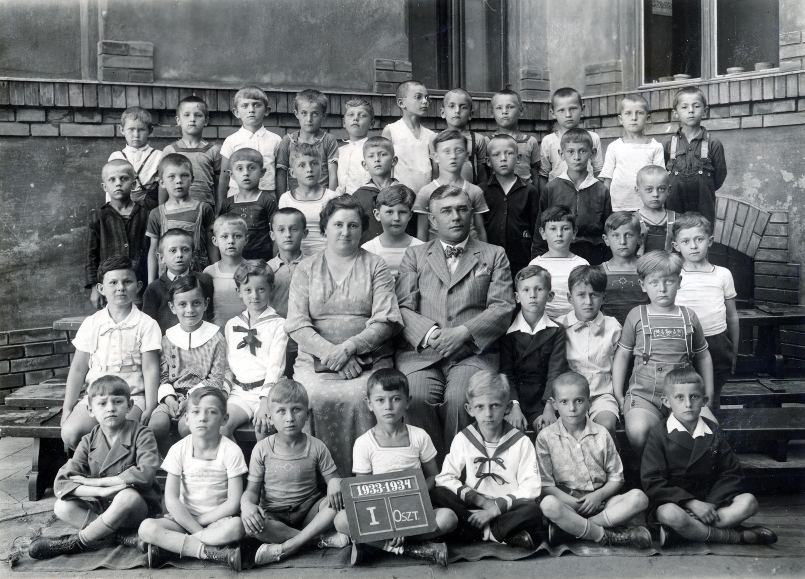 1934, Kinszki Imre, class photo, Fortepan #156819