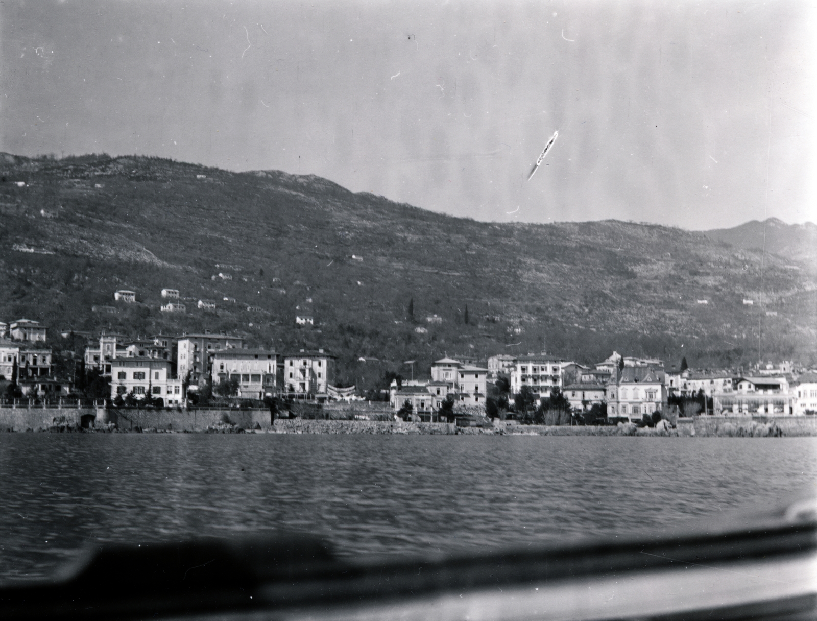 Croatia,Adriatic Sea, Lovran, látkép a tengerről., 1900, Zichy, lake, picture, sea, Fortepan #157842