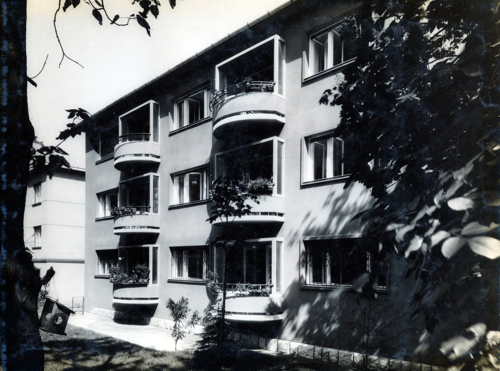 Hungary, Budapest XII., Városmajor utca 26/b., 1937, Preisich család, Budapest, balcony, tenement house, Fortepan #157976