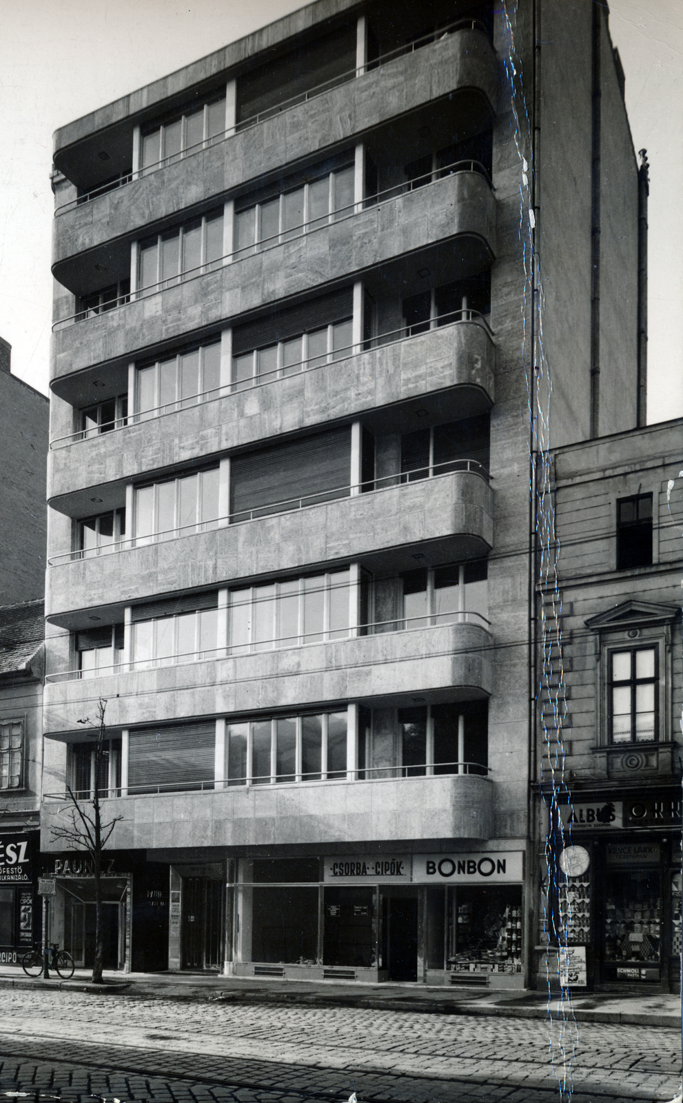 Hungary, Budapest I., Krisztina körút 69., 1937, Preisich család, Budapest, balcony, modern architecture, Fortepan #158054