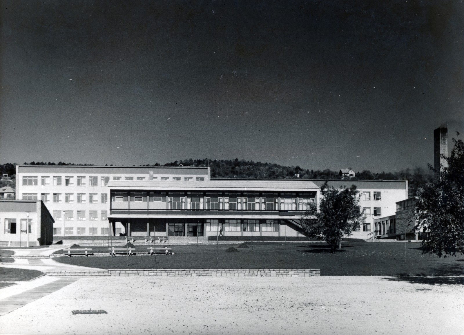 Hungary, Budapest II., Csatárka úti gyermekváros (később Cseppkő Gyermekotthoni Központ)., 1964, Preisich család, Budapest, building, Gábor Preisich-design, Fortepan #158092