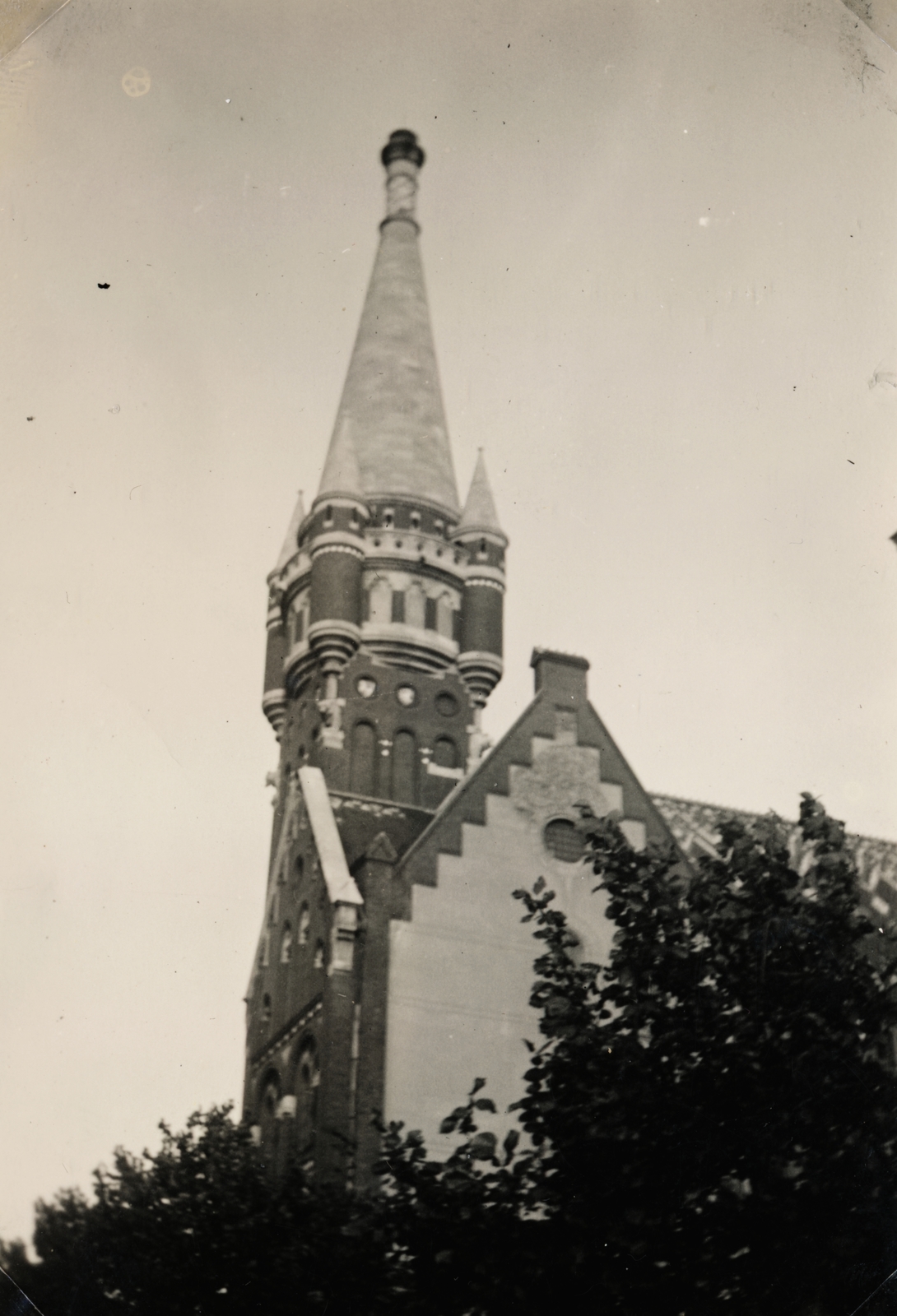 Hungary, Budapest I., Magyar Országos Levéltár az Anjou (Prímás) bástya felől nézve., 1927, Latin, Budapest, tower, disappeared, Fortepan #158265