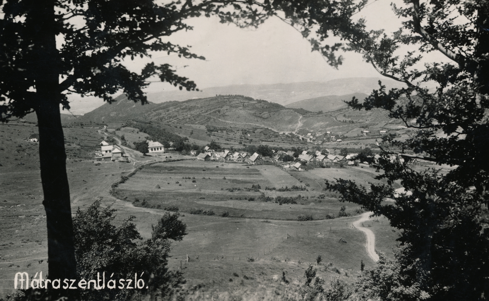Hungary, Mátraszentimre, Mátraszentlászló., 1950, Latin, picture, bird's eye view, Fortepan #158299